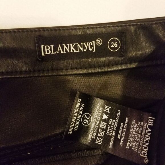 BlankNYC Black Moto Pants Size 26 - Picture 6 of 8
